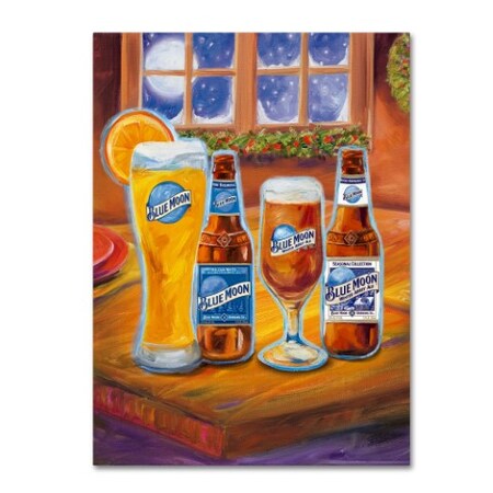 Trademark Fine Art Blue Moon 'Holiday' Canvas Art, 18x24 BM003-C1824GG